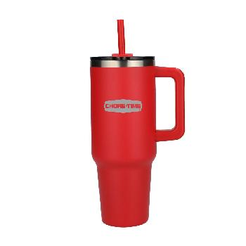 40 oz. Vacuum Insulated Tumbler w/ Straw  CTB-0001-RD